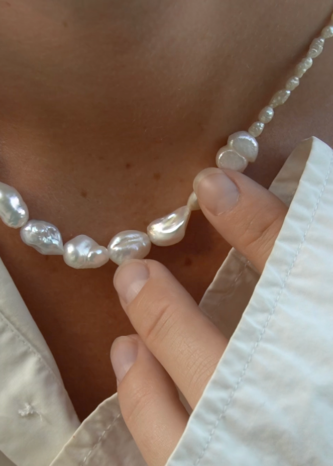 HALF & HALF PEARL necklace